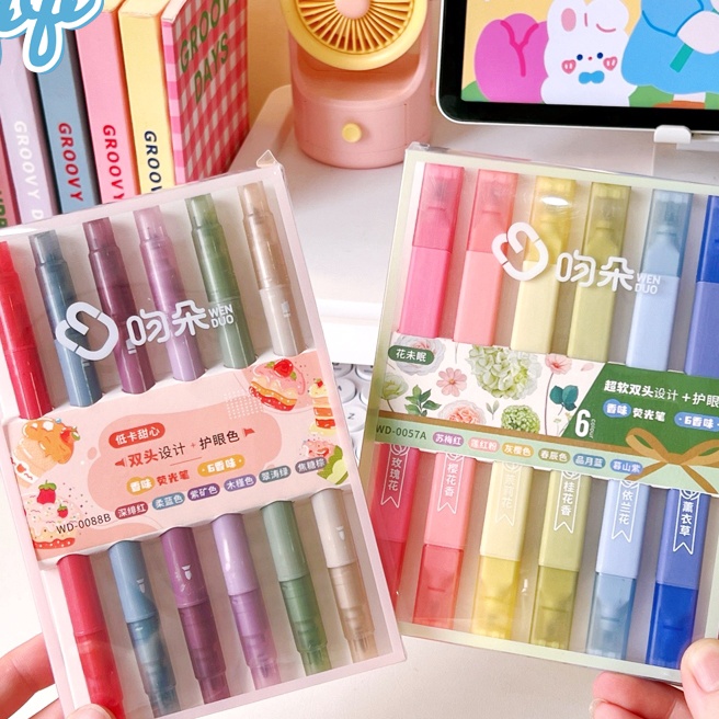 

Grosir Stabilo Pastel 1 Set Hhlhter 2 Sisi 6 PCS Warna Set Beenampilan Menarik Qiqi Treasure