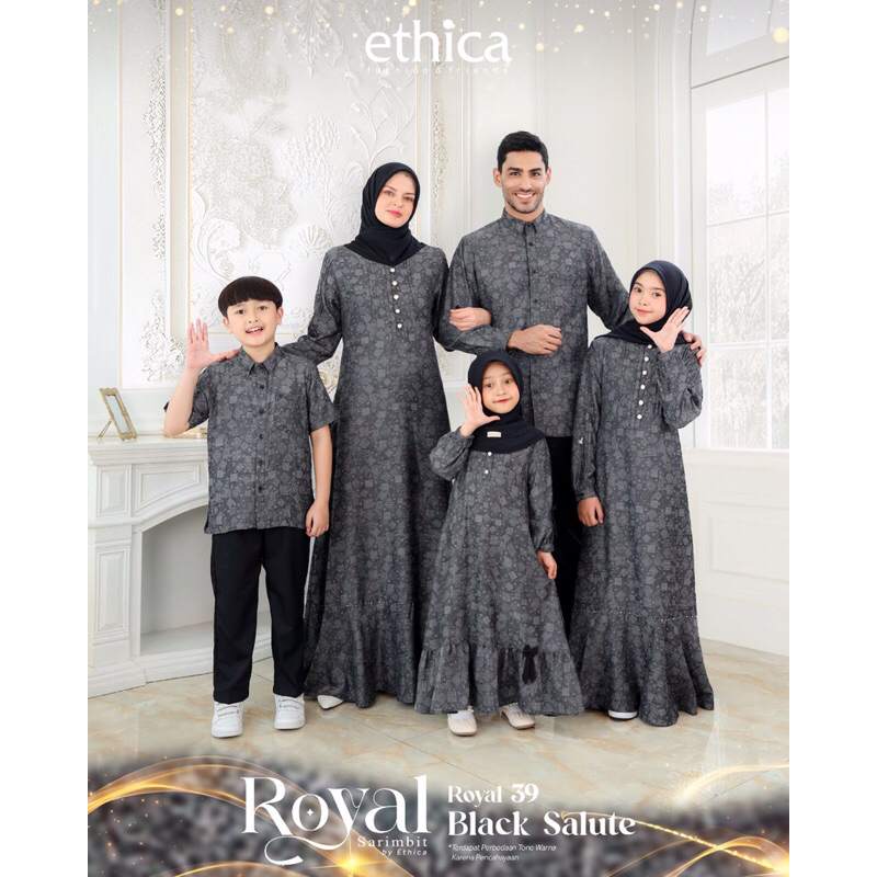 Royal 39 Black salute by Ethica || Kagumi 331 || Kahfi 333 || Kagumi kids 173 || Kahfi Kids 234 || K