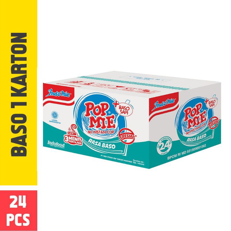 

Pop mie kuah rasa baso isi 24 pcs