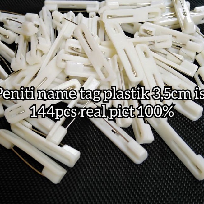 

KF7 Peniti name tag plastik 35cm isi 144pcs bagus