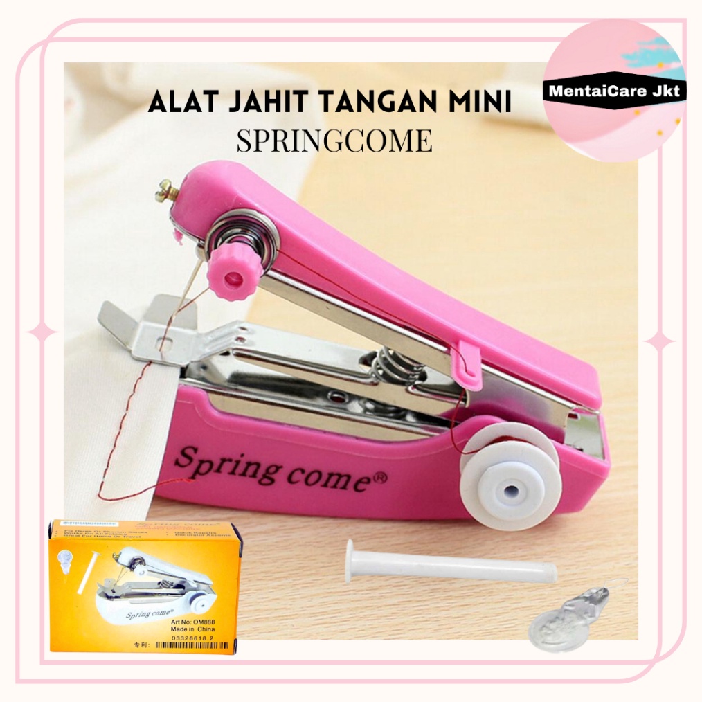 Springcome Mesin Jahit Portable Mini  Mesin Jahit Tangan Spring Come Alat Jahit Mini Mesin Jahit Min