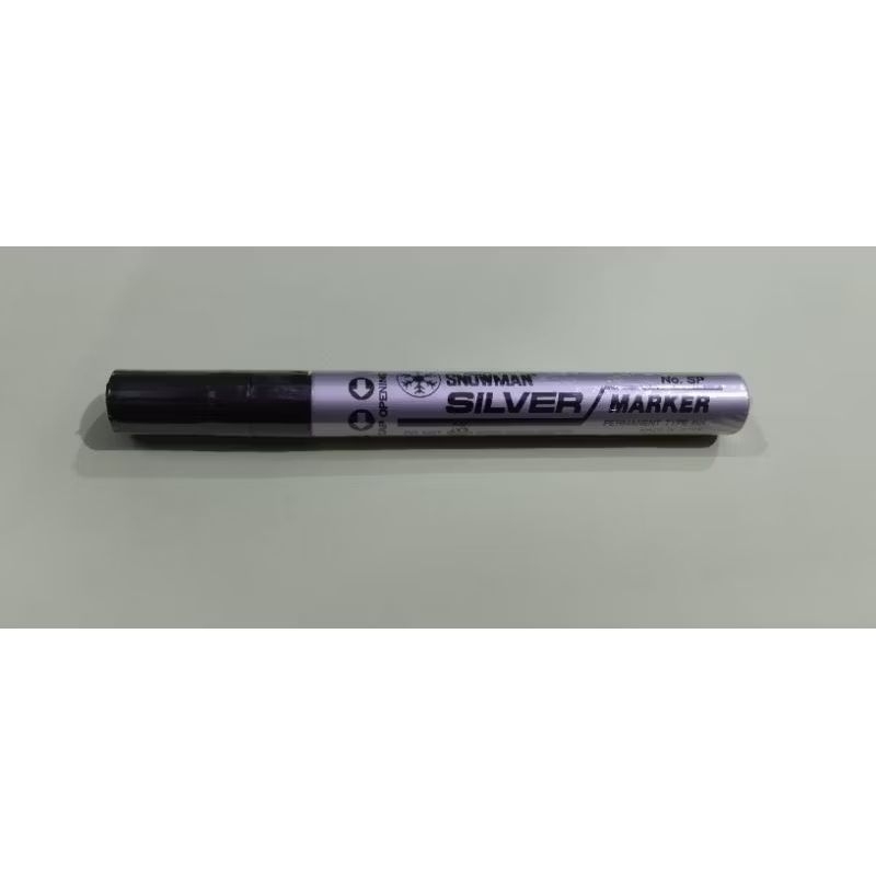 

Spidol Snowman permanen warna silver.