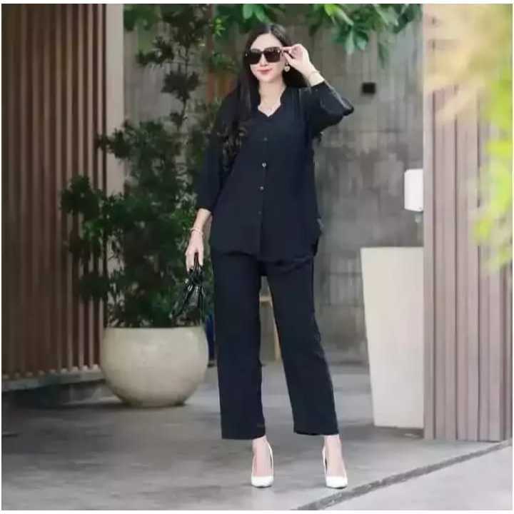 Baju setelan wanita terbaru/ Amanda One Set Premium | setelan Amanda / one set amanda jumbo / Amanda