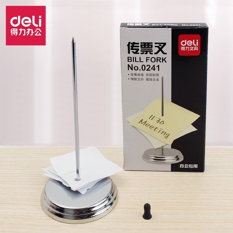 

Deli Tusukan nota/bon/bill Lapis Chrome - 0241