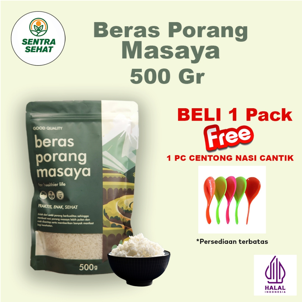 

MASAYA BERAS PORANG 500 GR + FREE CENTONG NASI CANTIK #berasdiet #diet