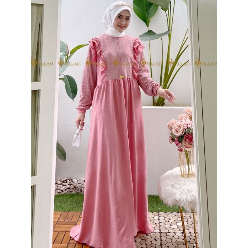 GAMIS BROKAT,, GAMIS LAMARAN,, GAMIS REMPEL DRESS MUSLIM LEBARAN
