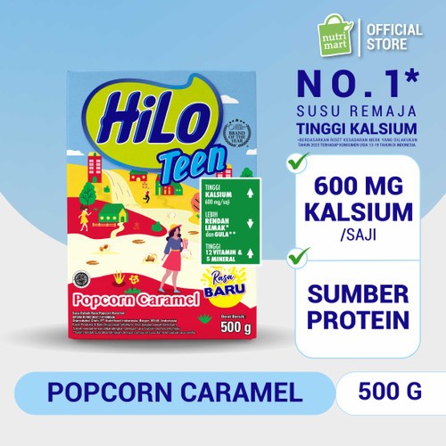 

Hilo Teen Popcorn Caramel Box 500 gr - Susu Hilo Untuk Remaja - Susu Tinggi Kalsium