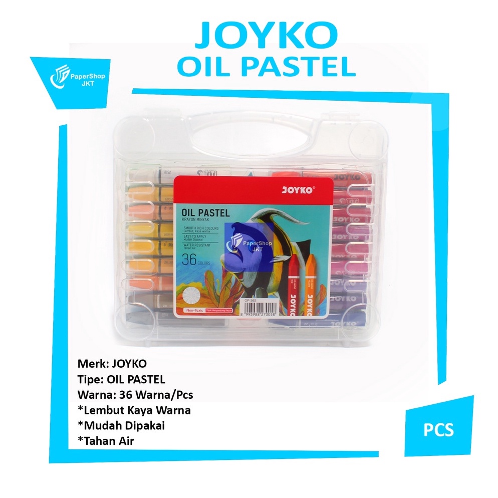 

KODE M67K JOYKO Krayon Minyak 36 Warna Crayon 36 Colors Oil Pastels Set