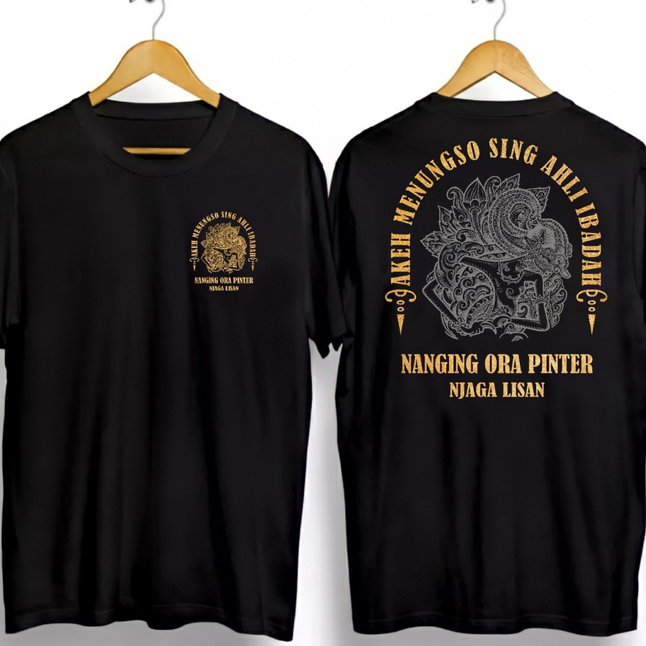 KAOS PRIA KATA JAWA NJAGA LISAN  KAOS LATHI AJIINING  KAOS SUNDA  KAOS KATUN  ATASAN PRIA  KAOS UNIS