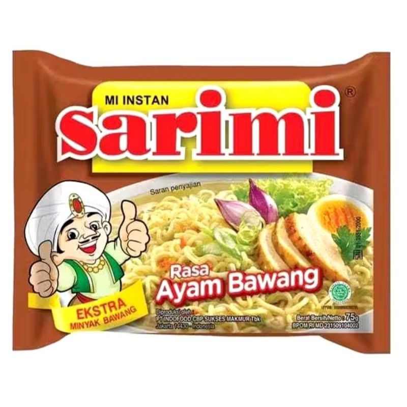 

SARIMI AYAM BAWANG 75GRAM ECER exp Mei-2025