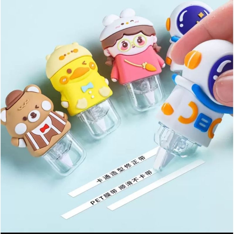 

Mini Correction Pen Tip-Ex Kertas Motif Bear, Girl, Dino
