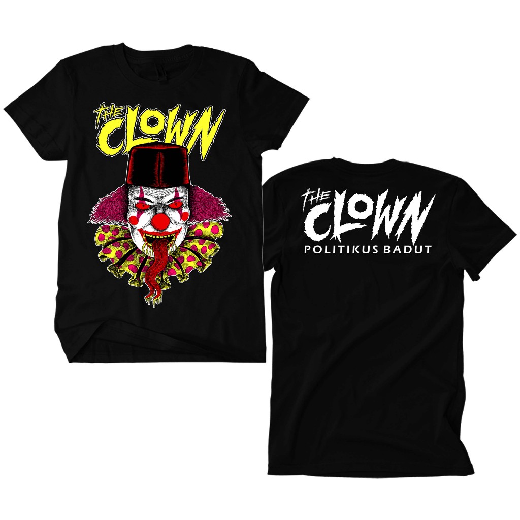 Kaos Band Punk The Clown - Politikus Badut hitam