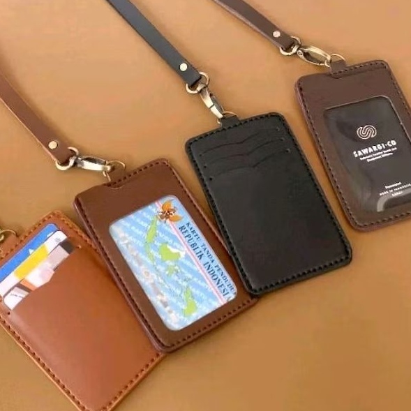 

HJ6 ID Card Holder Kulit Name Tag Holder Kulit by Sawargico Saner