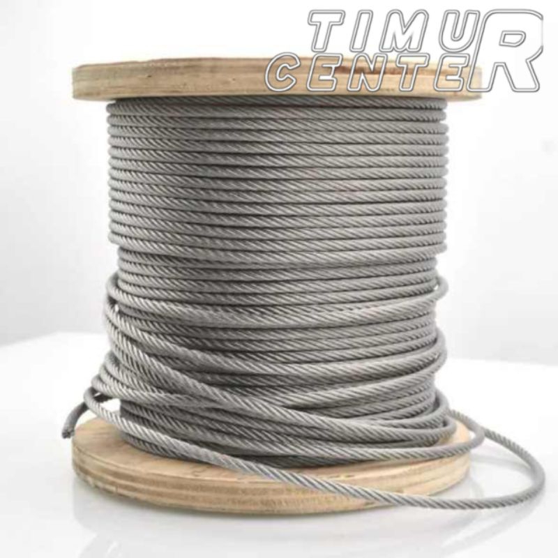 Tali kawat seling full baja 6mm 8mm 10mm 12mm