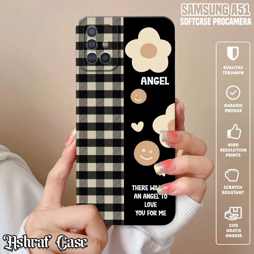 Case Samsung A51 - Casing Hp Samsung A51 ( BUNGA ) Silikon Hp Samsung A51 - Softcase Hp - Softcase G