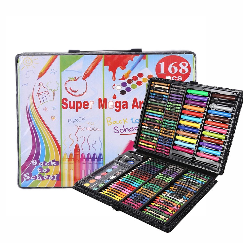 

KODE D32Z WD Crayon Set 168pcs Krayon Mewarnai Anak 168pcs Pensil Warna Set 168pcs
