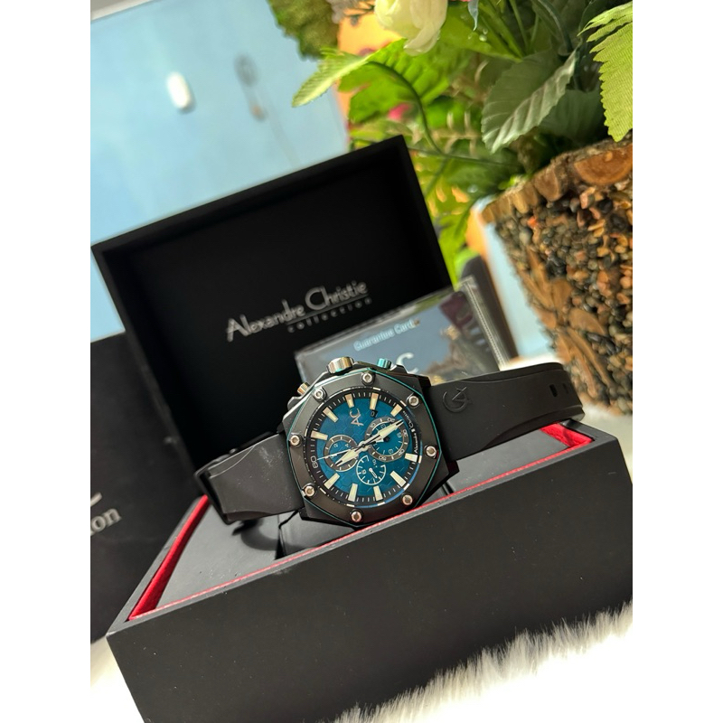 Dijual Jam Tangan Mewah dan Seri Collection, AC 9601 MC Rubber Dial Hijau