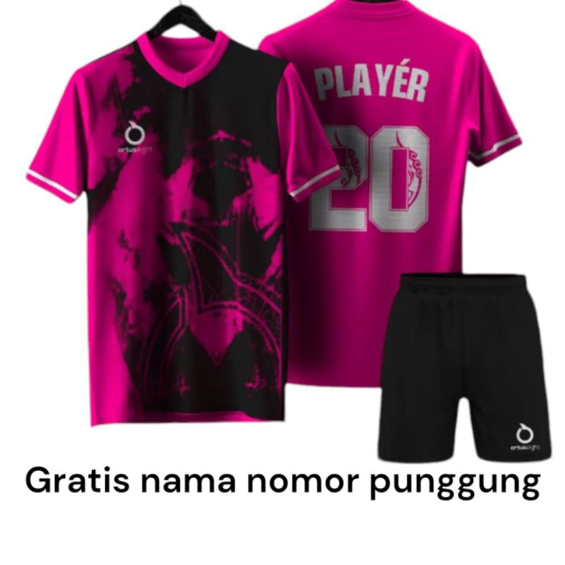 BAJU SABLON GRATIS SATU SET NAMA NOMOR PUNGGUNG BAJU BOLA JERSEY SEPAK BOLA BAJU BOLA FUTSAL BAJU CE