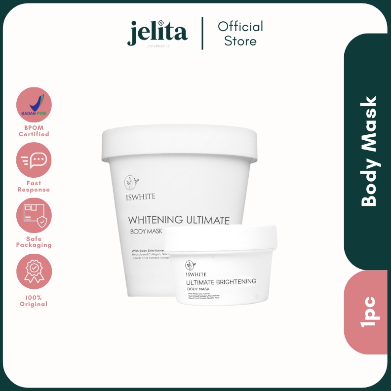 Jelita Cosmetics  Iswhite Ultimate Brightening Body Mask KODE O3C7