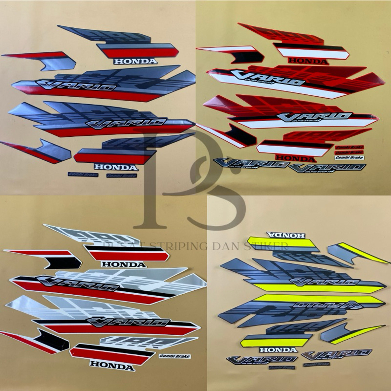 STRIPING STICKER ORI HONDA VARIO LED 125 TAHUN 2017