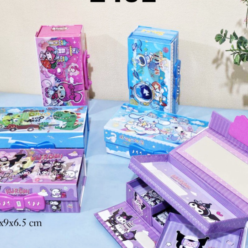 

HJ6 SOS Kotak Pensil Karton Kode tingkat 3 Tempat Pensil Pencil CaseTepak