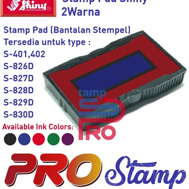 

Price Replacement Ink Pad Shiny S41 S826D S827D S828D S829D S83D TANPA WARNA