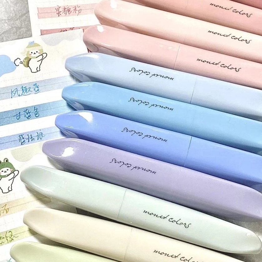 

HJ6 4pcs Hhlhter Pen Spidol Pulpen Pink Stabilo Hhliter Pena Stationery Set Aesthetic Spidol Jurnal Stabilo Pastel Korea Alat Tulis Lucu