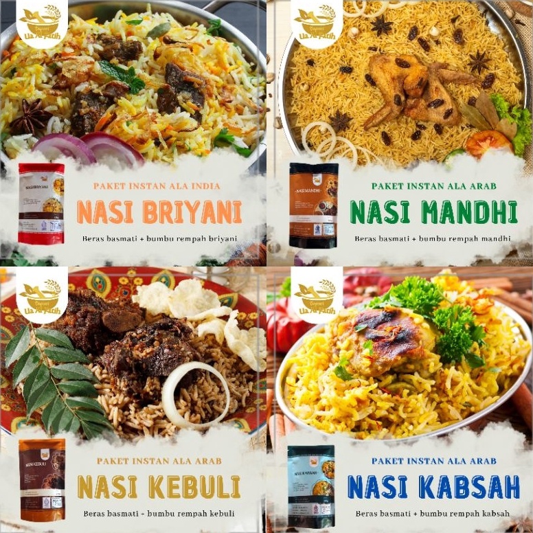

Untuk Anda Beras Basmati 2gr Bumbu instan nasi kebuli nasi biryani nasi mandhi briyani kebuli mandhi kabsyah beras india timur tengah
