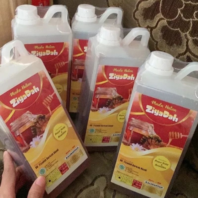 

5 Botol Madu Ziyadah Asli Tanpa Campuran murni hutan untuk kesehatan