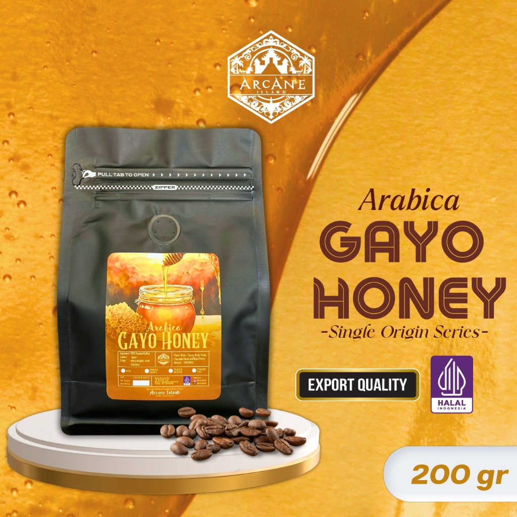 

Arabica Gayo Honey - Honey Process | Single Origin Series | Arcane Island - 200 gr