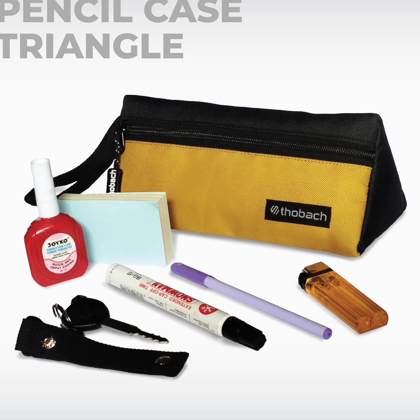 

Langka THOBACH PENCIL CASE TRIANGLE PRIA WANITA TEMPAT ATK THOBACH TEMPAT PENCIL CEPUK POUCH