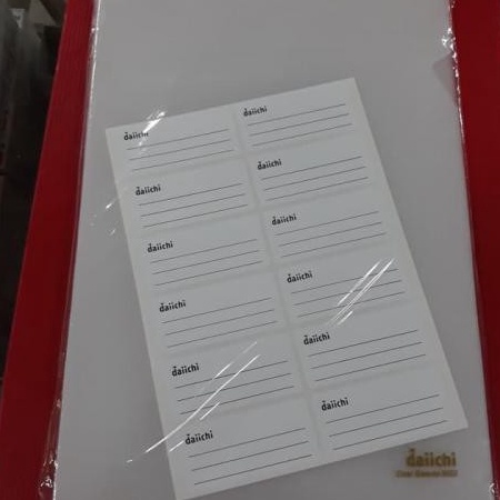 

KI3 Map Bening Clear Holder Map L Map Transparant Clear Sleeves Merk Daichi 12 lembar