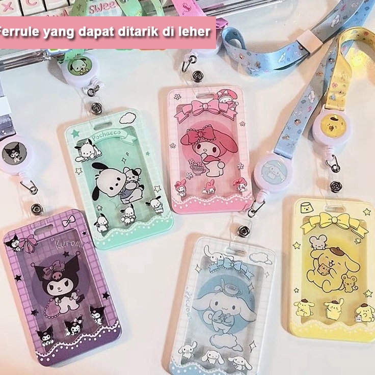 

Istimewa Pelindung Kartu Flap Pelindung Kartu Peng Kartu Identitas Acrylic Card Holder Relief Pattern Dengan Tali Student ID CardKartu Bank Photocard Gantung Leher Holder Kuromi Cinnamoroll