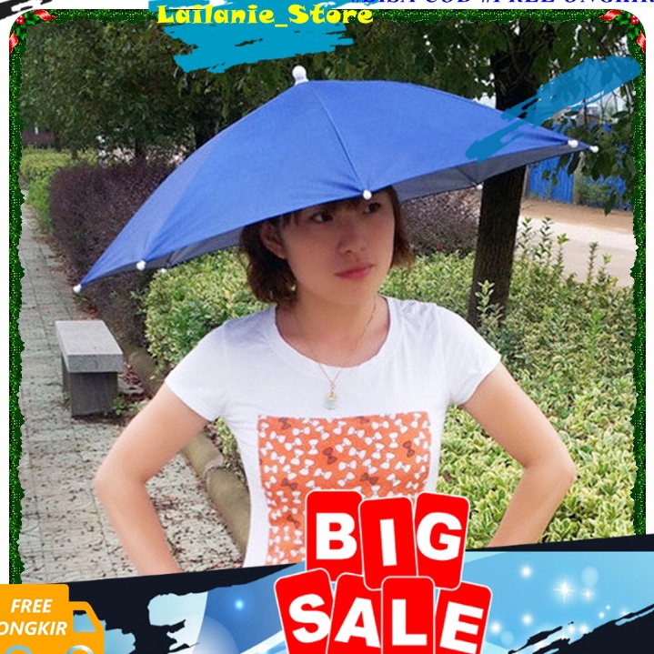 Get It  Payung Topi Kepala Anak Dewasa Payung Kepala Mini Besar Mancing Murah Jumbo Anti Hujan Dan P