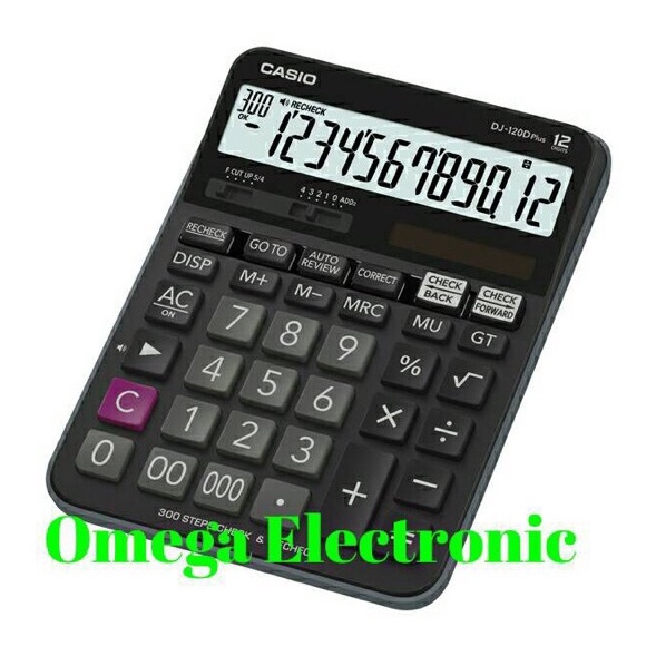 

Wah Casio Calculator DJ12D Plus Check Correct Review Desktop Kalkulator DJ 12D PLUS