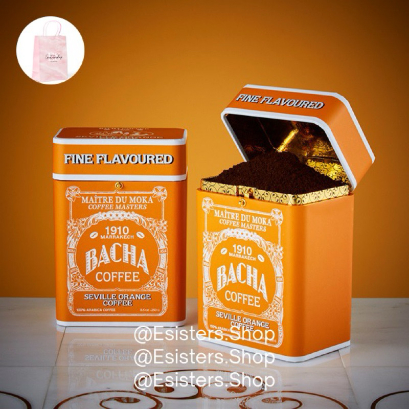 

Bacha Coffee Seville Orange 100% Arabica Ground Beans Whole Beans Medium Roast Kopi Bubuk Biji Kopi Bacha Coffee 250 Gram Kopi Bacha