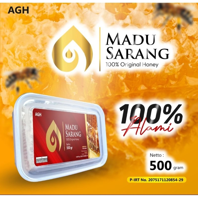 

AGH MADU SARANG asli original/Madu sarang/madu murni asli sarang/sarang madu