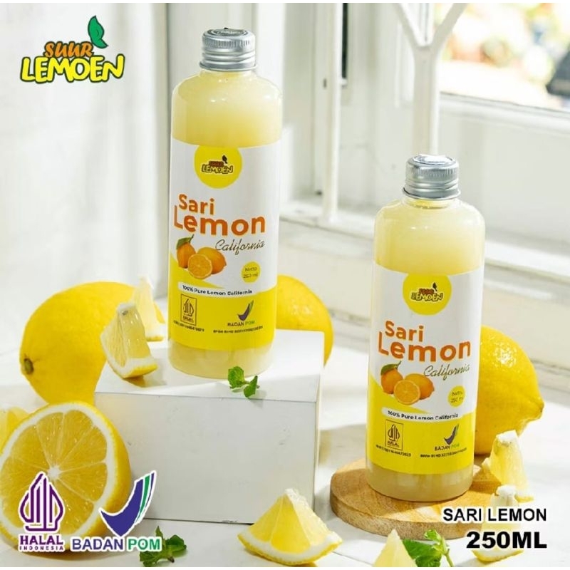 

SARI LEMON MURNI CALIFORNIA || SARI LEMON ASLI TANPA CAMPURAN KEMASAN 250 ML BY SUUR LEMOEN ID