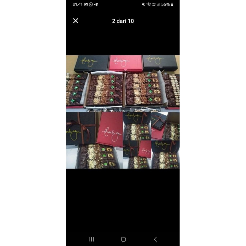 

Brownies sekat coklat