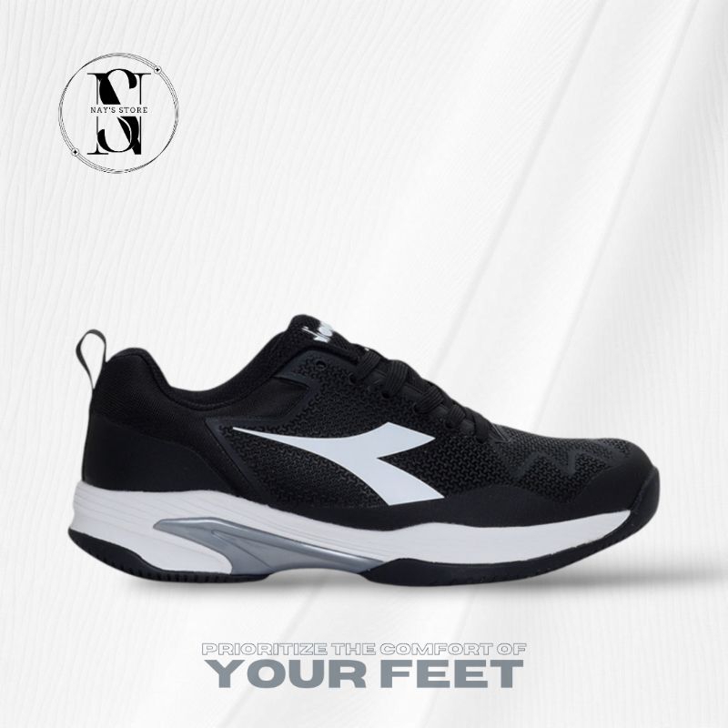 Sepatu Tennis Pria DIADORA KURO - Black