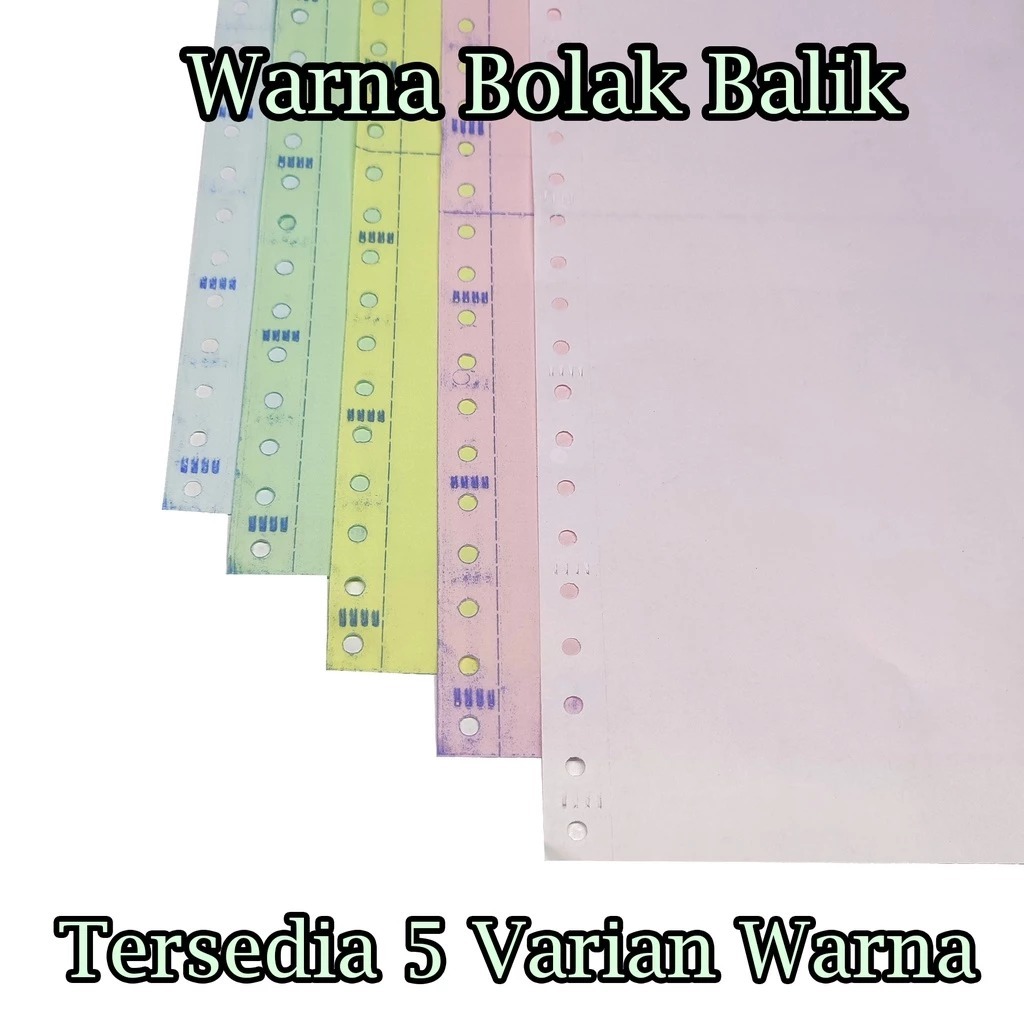 

( PER PAK - ISI 50 ) Kertas Continuous Form 50 gsm 3 ply dan 3 ply PRS 9,5 x 11 in -