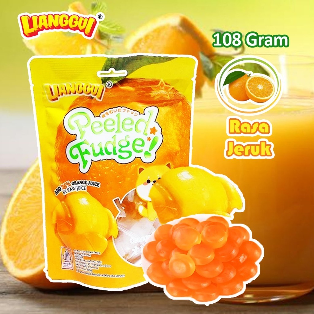 

Lianggui Peeled Rasa Jeruk 108gr Permen Lunak | Festive Frozen Food