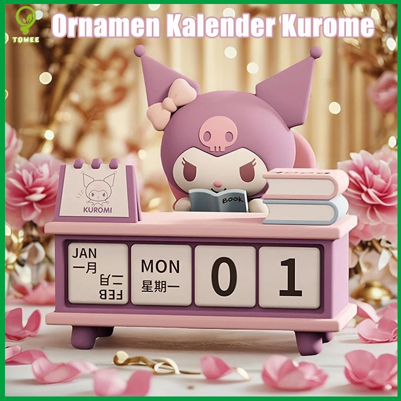 

Sanrio Pochacco Kuromi Seri Kalender Meja Model Karakter Lucu Koleksi Dekorasi Desktop Kantor Hadiah Ulang Tahun Anak-anak