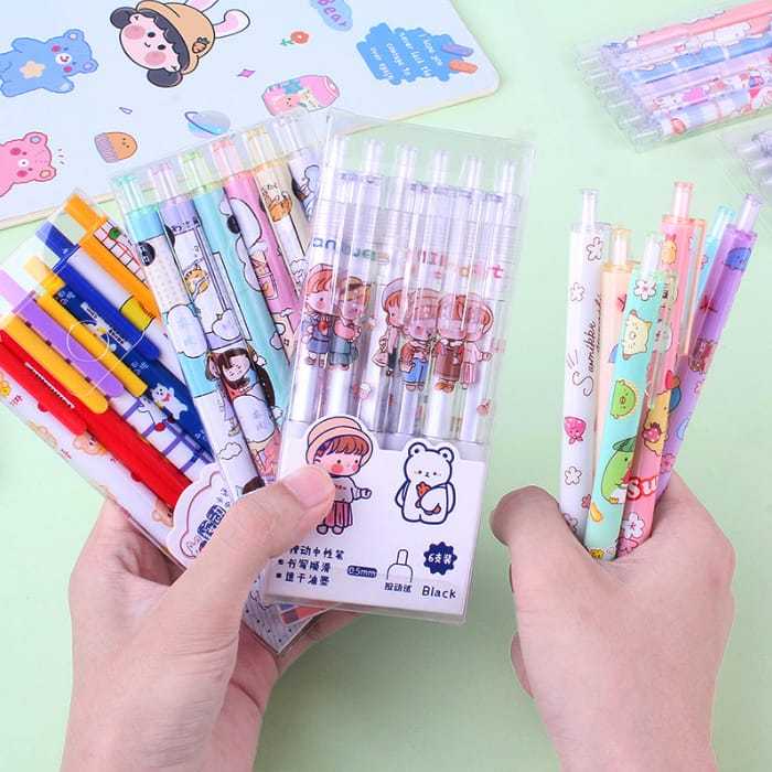 

1 PCS PULPEN GEL MEKANIK 0,5 MM MOTIF PRODUCTIFE BEAR KAWAI KEMASAN KOTAK KAWAI PENA LUCU BOLPOIN VIRAL