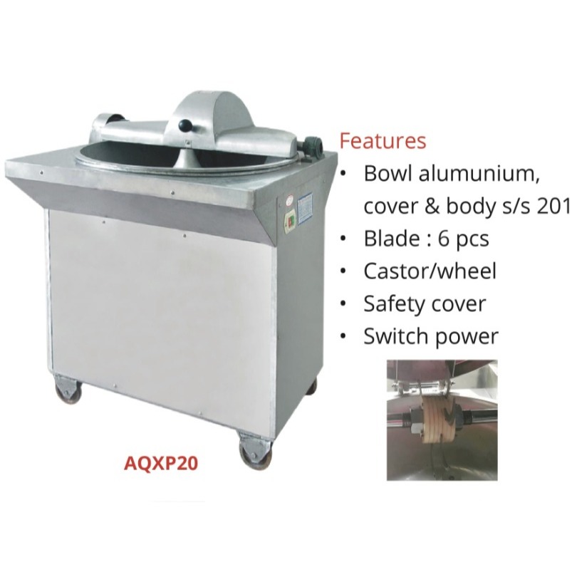 Getra AQXP20 Bowl Cutter - Mesin Untuk Memotong Daging Skala Besar - Mixer Adonan Bakso Mesin Giling