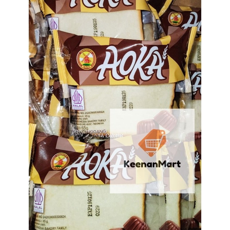 

Roti AOKA Roti Panggang Isian Rasa Cokelat 65 g