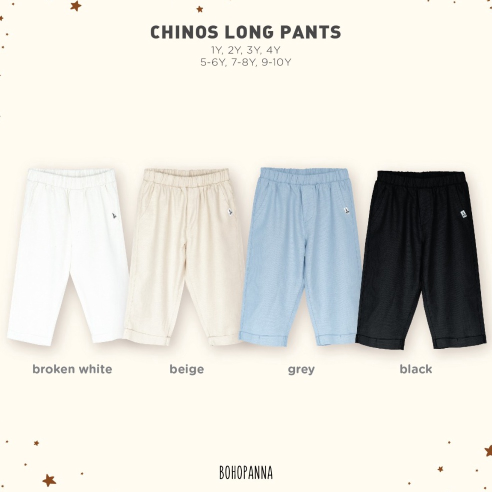 KODE Q92L BOHOPANNA  CHINOS LONG PANTS  Celana Anak LakiLaki  Chinos Anak