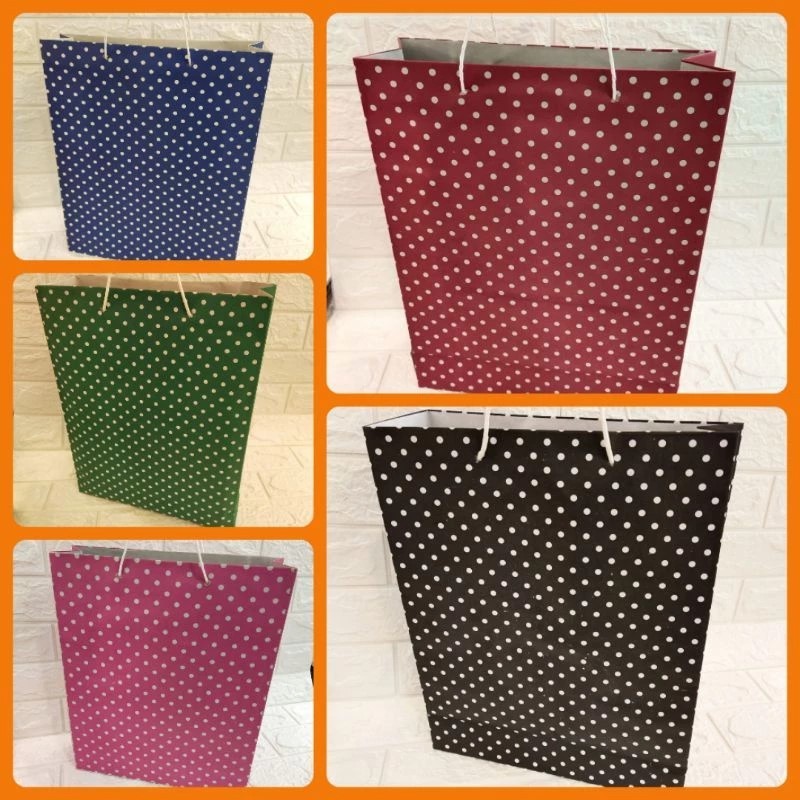 

PAPER BAG POLKADOT TANGGUNG/PAPER BAG