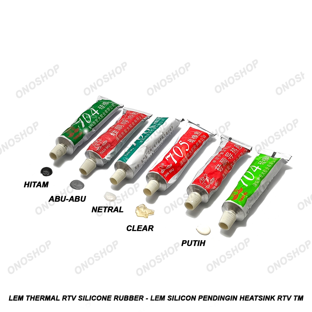 

Lem Thermal RTV Silicone Rubber - Lem Silicon Pendingin Heatsink RTV TM