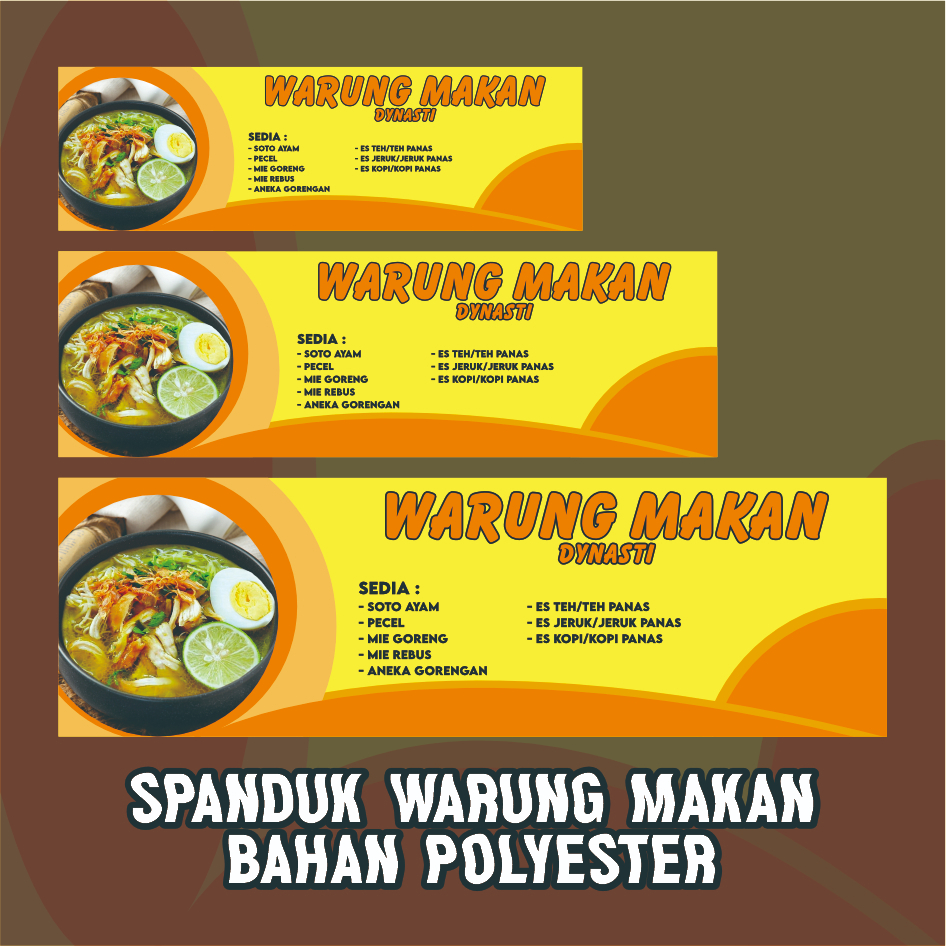 Spanduk Warung Makan Printing Free Desain